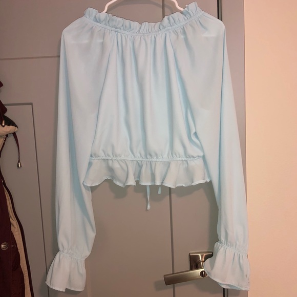 Fashion Nova Ruffle Crop Blouse - Picture 5 of 7